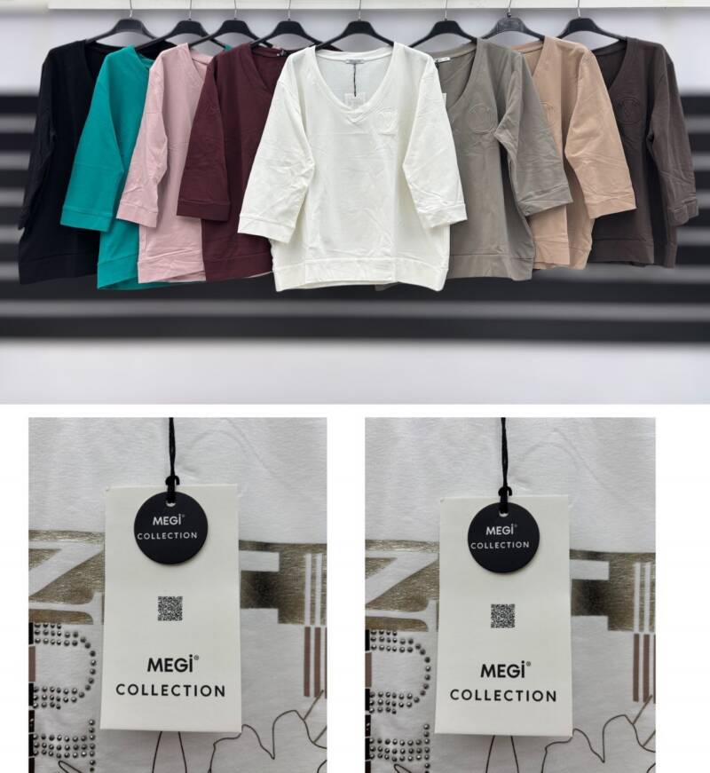 Bluzki damskie Roz S-XL, Mix Kolor .Paczka 12 szt 1